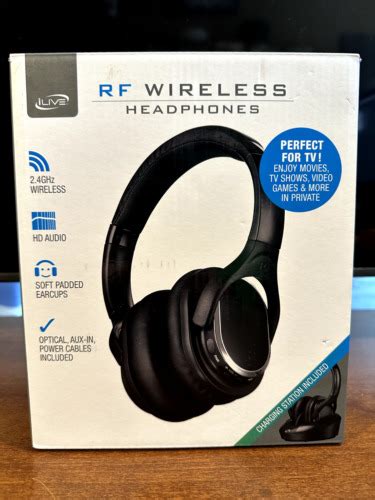 Ilive Iahrf79b Rf Wireless Headphones With Dock Ileiahrf79b For Sale Online Ebay