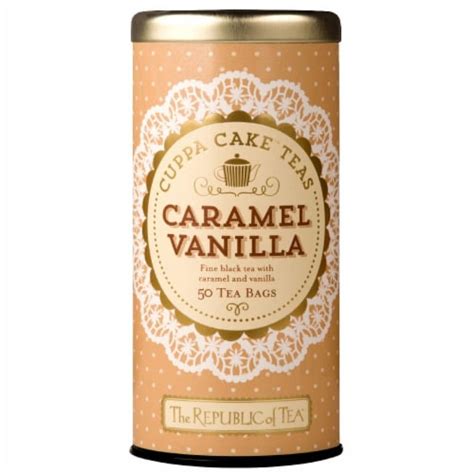 The Republic Of Tea Caramel Vanilla Cuppa Cake Blended Fine Black Tea