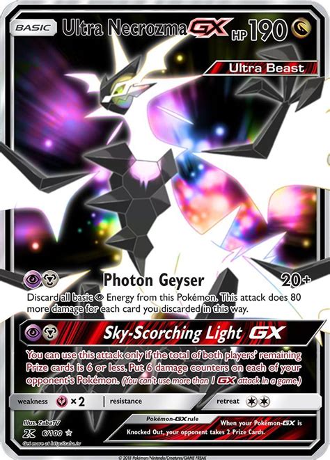 Pokemon Sm Forbidden Light Ultra Necrozma Gx Ultra Rare