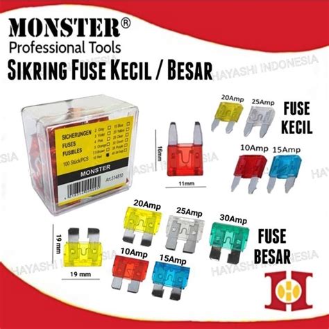 Jual Sekring Sikring Fuse Besar Amper Monster Best Quality Pcs