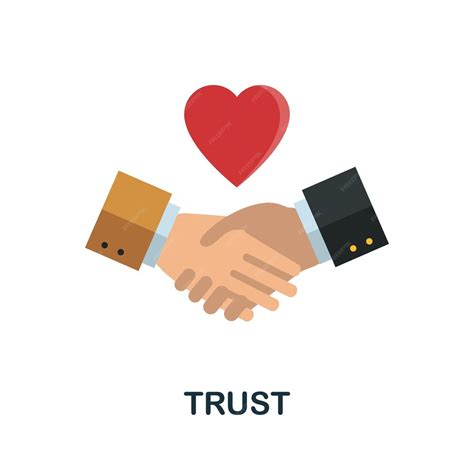 Premium Vector Trust Flat Icon From Reputation Management Collection