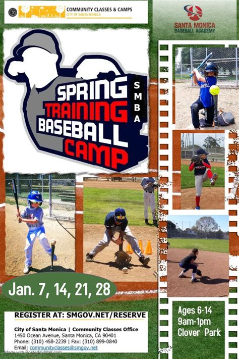 Jan 7 Santa Monica Baseball Academy Spring Training 2024 Weekly