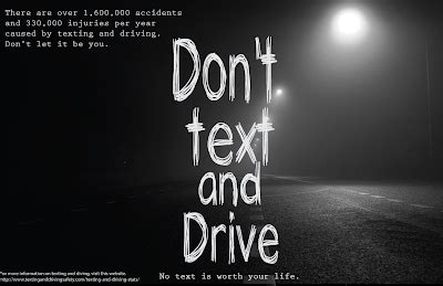 Graphics Don T Text And Drive Psa Poster