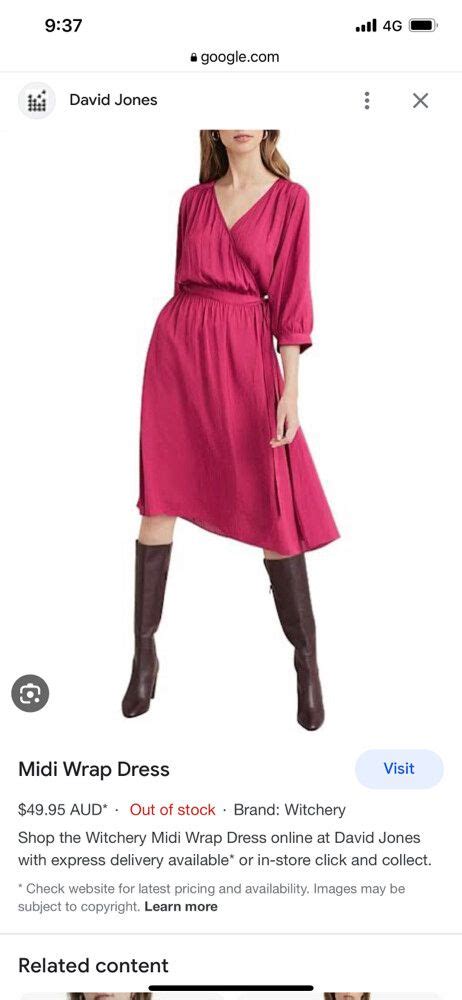 Witchery Witchery Wrap Dress In Rasberry On Designer Wardrobe