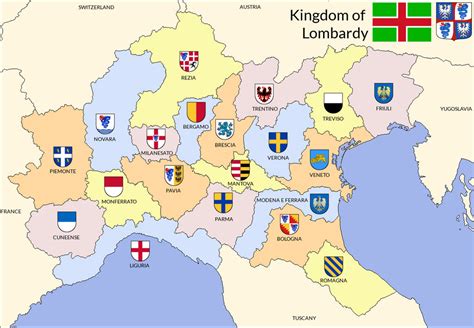 Provinces Of The Kingdom Of Lombardy By Medhelan1395 On Deviantart