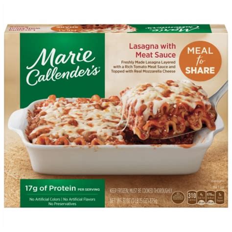 Marie Callender S® Meal For Two Lasagna With Meat Sauce Frozen Meal 31 Oz Pick ‘n Save