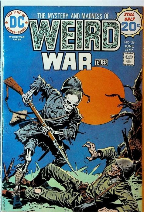 Weird War Tales 26 Dc Comics Skeleton Soldier Bayonet Comic Books