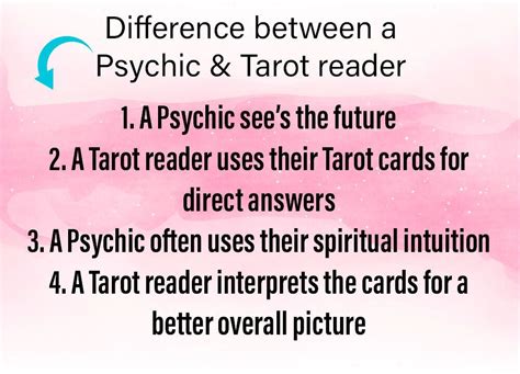 Difference Between A Psychic Reader And A Tarot Reader Each Method Can Provide You With