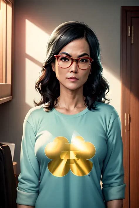 Dopamine Girl Masterpiece Best Quality 8k Ali Wong Looking In