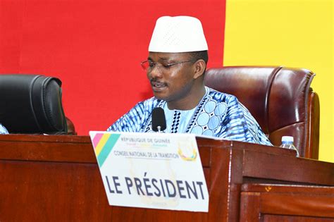 Guin E Discours Du Pr Sident Du Cnt Loccasion De Louverture De La