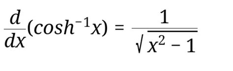 Mathseasy Derivatives Of Inverse Hyperbolic Functions