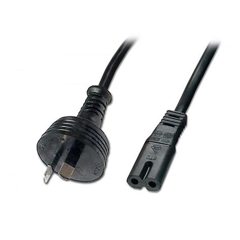 3m Power Cable 2 Pin Plug To IEC C7 Socket Lindy Australia