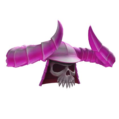 Flaming Pink Horned Helmet Roblox