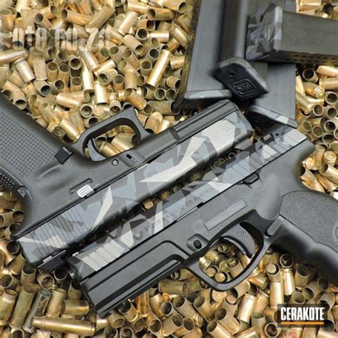 Cerakote Cerakoted Glock 17 And Steyr Handguns With Matching Cerakote