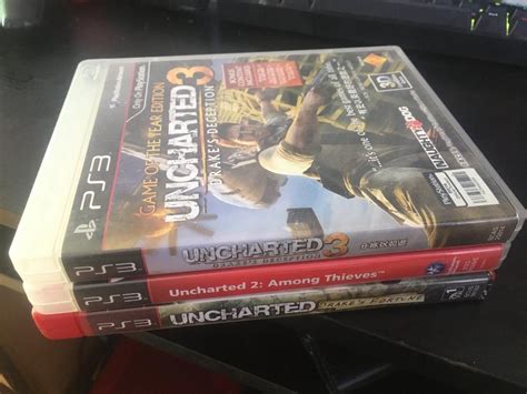 Uncharted Trilogy Ps3 Games Bundle Video Gaming Video Games