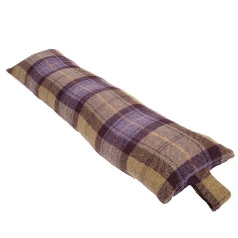 Luxurious Tartan Wool Draught Excluder - The Unique Seat Company