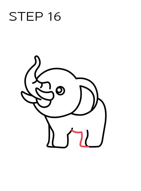 How To Draw Cute Elephant Easy Steps