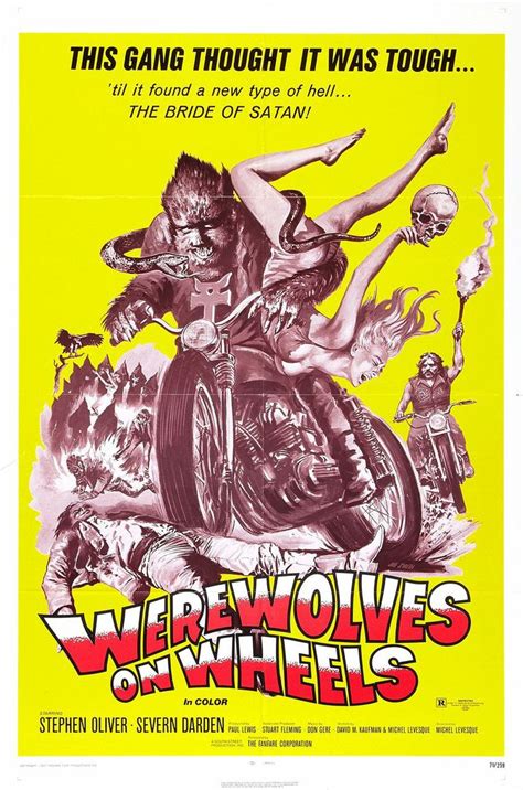 Werewolves On Wheels One Sheet Poster Horror Movie Posters Movie