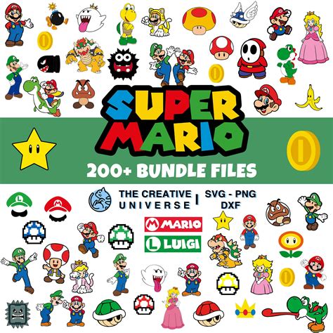 Svg Cutting Files Premium Svg Super Mario Brothers Cute Poster Iron