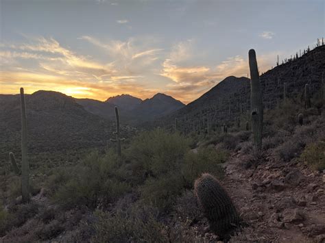 Tucson Mountain Sunset Wallpapers 4k Hd Tucson Mountain Sunset