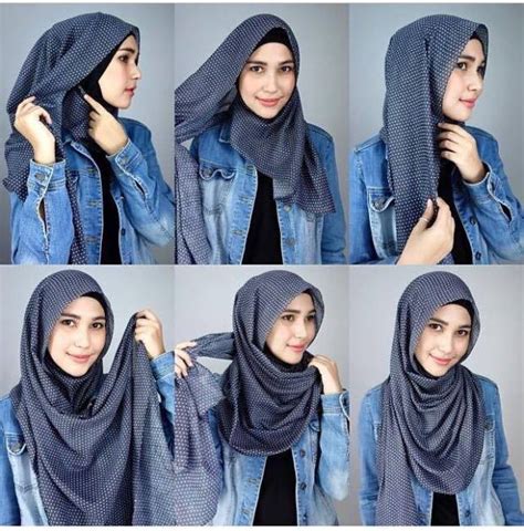 Tutorial Hijab Lebaran Segi Empat Ragam Muslim