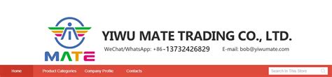 Company Overview Yiwu Mate Trading Co Ltd