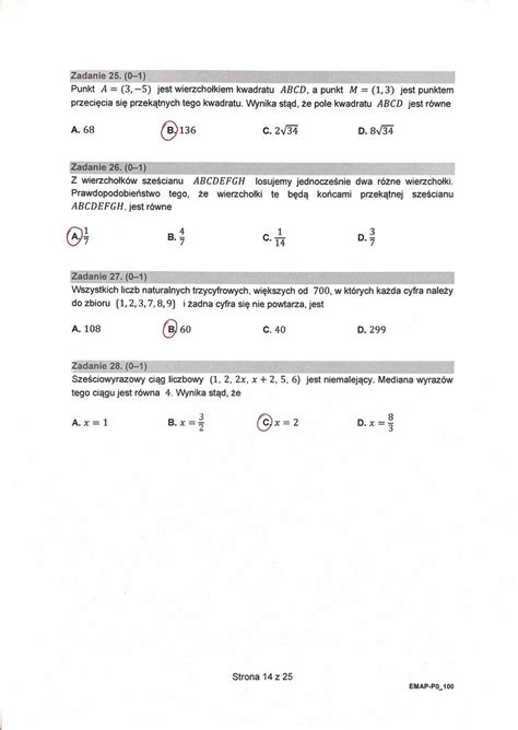 Matura 2021 Matematyka Poziom Podstawowy Arkusz I Odpowiedzi W