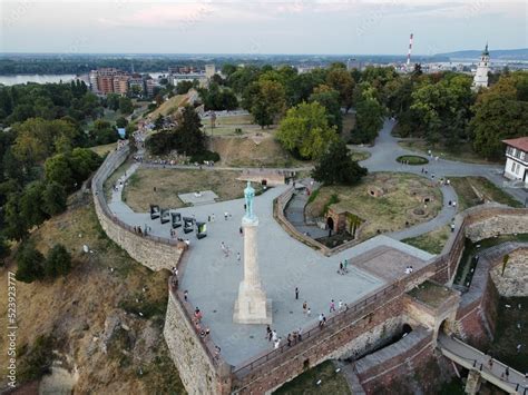 Kalemegdan Victor Pobednik monument spomenik Stock Photo | Adobe Stock