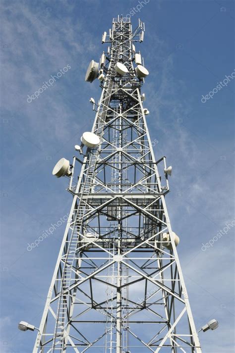 Telecommunication Tower With Antennas Stock Photo Zetor