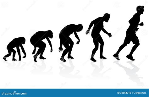 Evolution Of The Runner Stock Vector Image Of Exercising 33554318