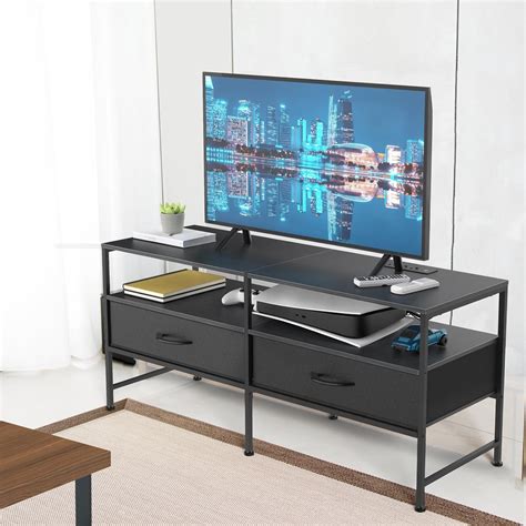 Tv Stand For 50 Inch Tv Industrial Tv Console For Living Room 3 Tier