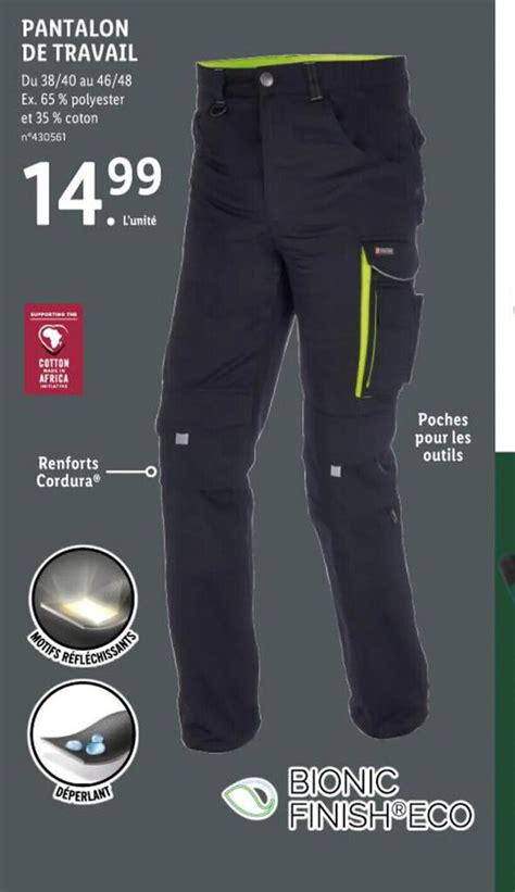 Promo Pantalon De Travail Chez Lidl