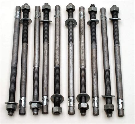 Fasteners And Hardware 58 11 X 6 Concrete Wedge Anchor Bolts Hot Dipped