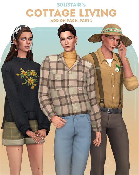 Cottage Living Add On Pack Part Solistair Sims Male Clothes