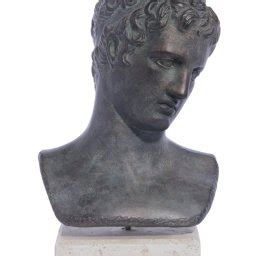 Marathon Efivos Ephebe Or Marathon Boy Greek Plaster Bust Statue