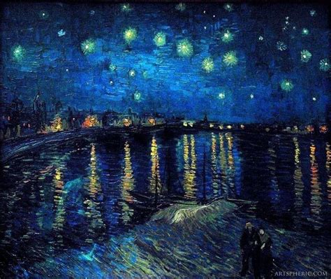 Starry Night Over The Rhone September 1888 Oil On Canvas Vincent