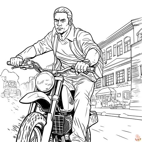 Gta Coloring Pages