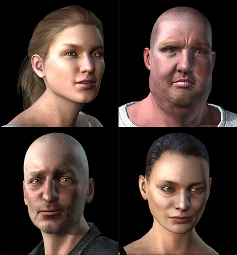 3d Head Realistic Human 100 For 3d Character Creation