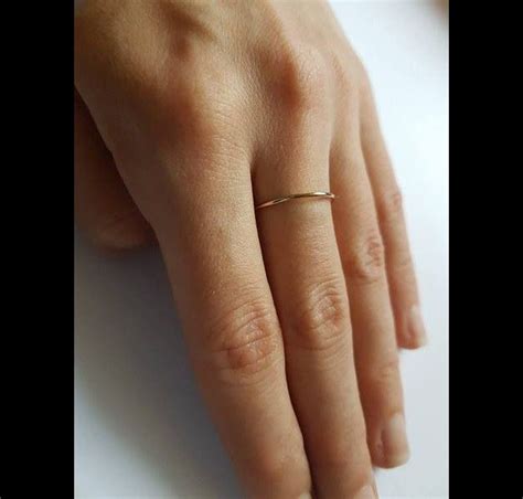 Ring Minimalist Gold Oder Goldfilled Mm Ring Gold Schmaler