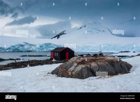 Port Lockroy Research Station Antarctica Polar Regions Stock Photo