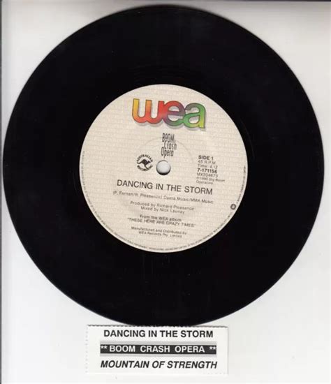 Boom Crash Opera Dancing In The Storm 7 45 Rpm Record Juke Box Title