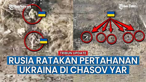 Rekaman Prajurit Ukraina Berhamburan Hindari Serangan Artileri Rusia