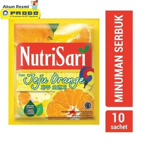 Jual NUTRISARI JEJU ORANGE 10 SACHET X 14GR Di Seller Toko Progo