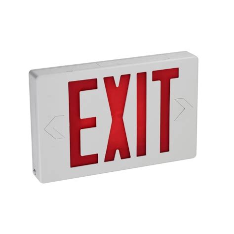 Standard Red Exit Sign - Brightology Lighting