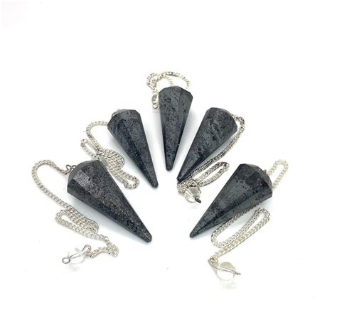 Hematite 12 Facet Gemstone Pendulum Healing Dowsing Energy Balancing At