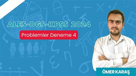 Ales Dgs Kpss Problemler Denemeleri Deneme Ales Dgs Kpss