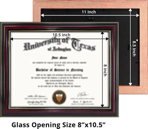 Buy Graduationmall X Certificate Diploma Frame Solid Wood Uv