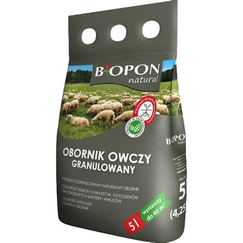 Biopon Obornik Granulowany Owczy 5L Cena Najlepsza