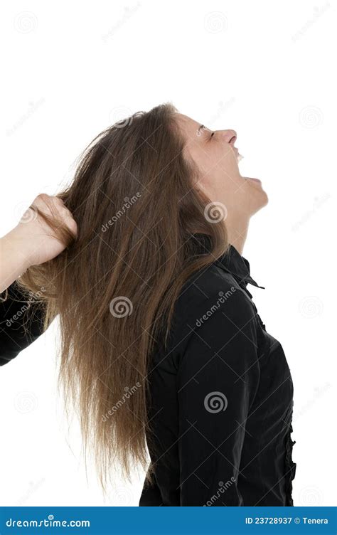 Pulling Woman S Hair Stock Image Image Of Woman Violence 23728937