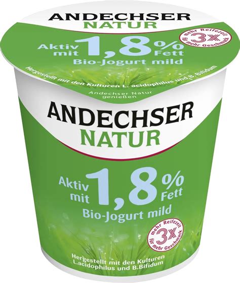 Andechser Natur Bio Joghurt Mild Gek Hlt G Mybio De